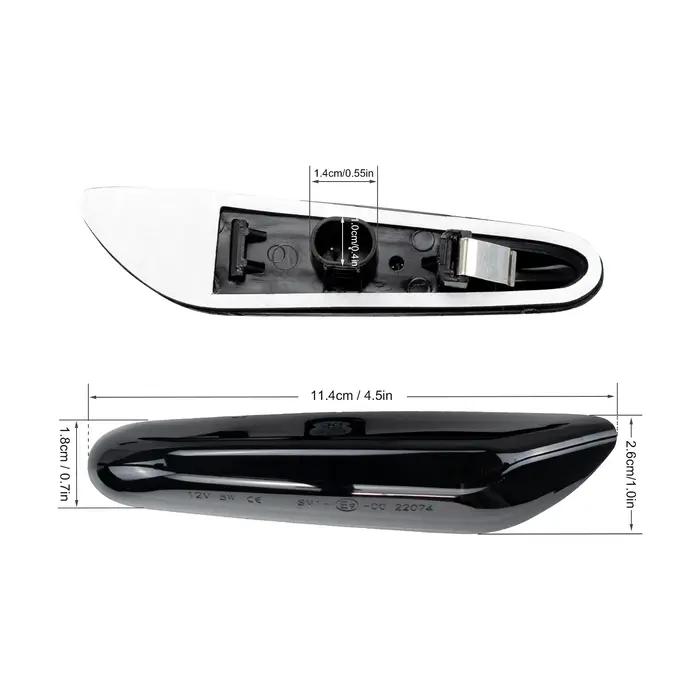 Clignotant latéral dynamique à LED pour BMW, clignotant séquentiel, feu de position, E90, E91, E92,