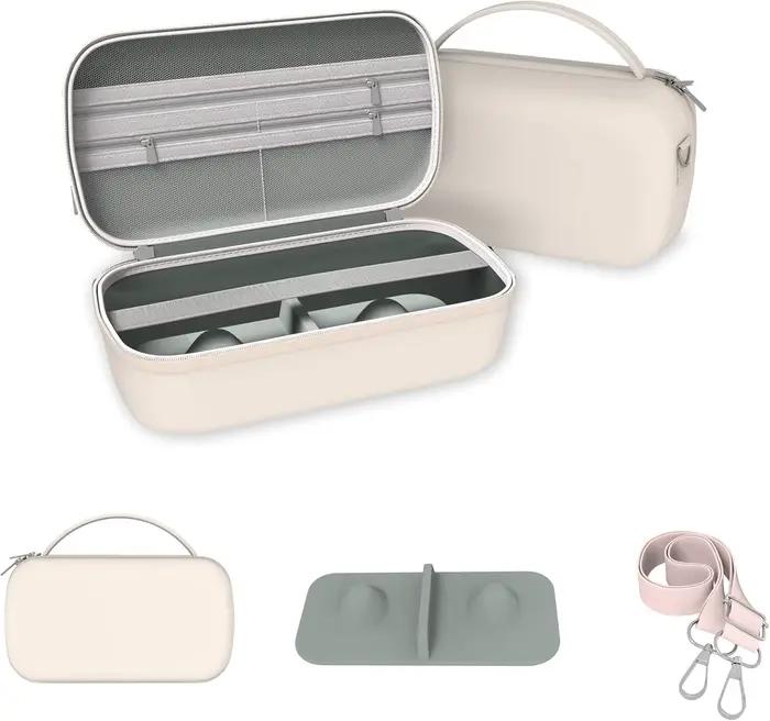 Sac de transport pour tire-lait portable, pour tire-lait mains libres, étui rigide avec sangle à ban