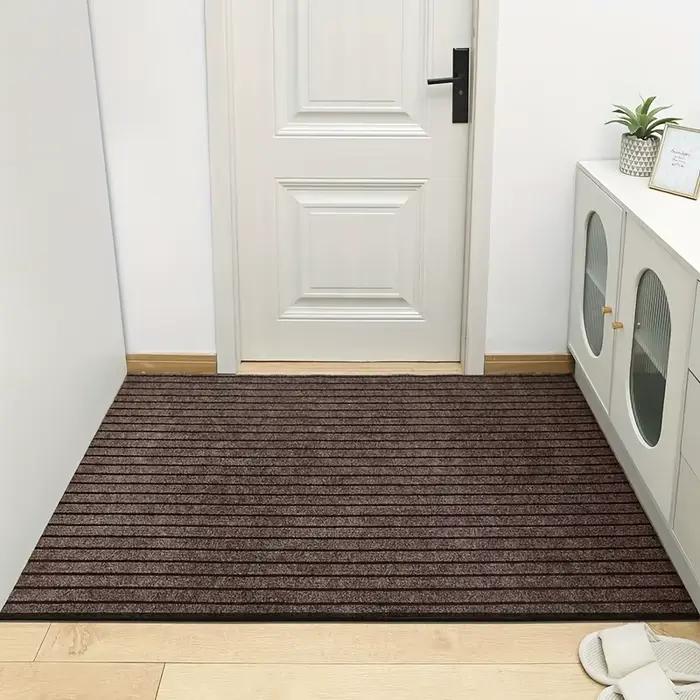 Tapis de buanderie en caoutchouc rayé antidérapant et lavable pour zone personnalisée couloir inférieur grand taille élégance et sécurité