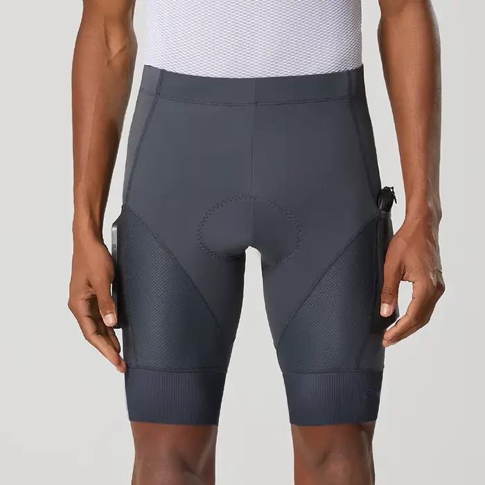 YKYWBIKE – Shorts de vélo rembourrés pour hommes, collants de sport confortables à 2 poches, coupe c