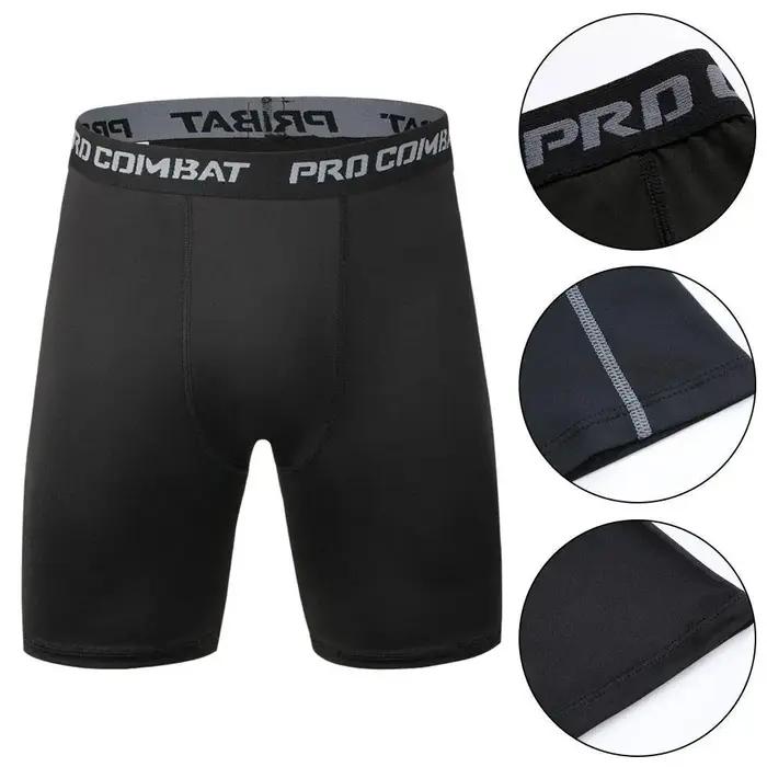 Mannen short de musculation Sport Fitness entraînement Elastische Compressie culotte Leggins pour Ha
