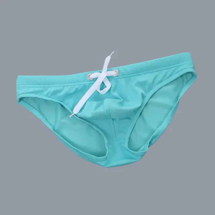 Slip Sexy pour hommes, maillot de bain, vêtements de plage, taille basse, sous-vêtements, maillot de