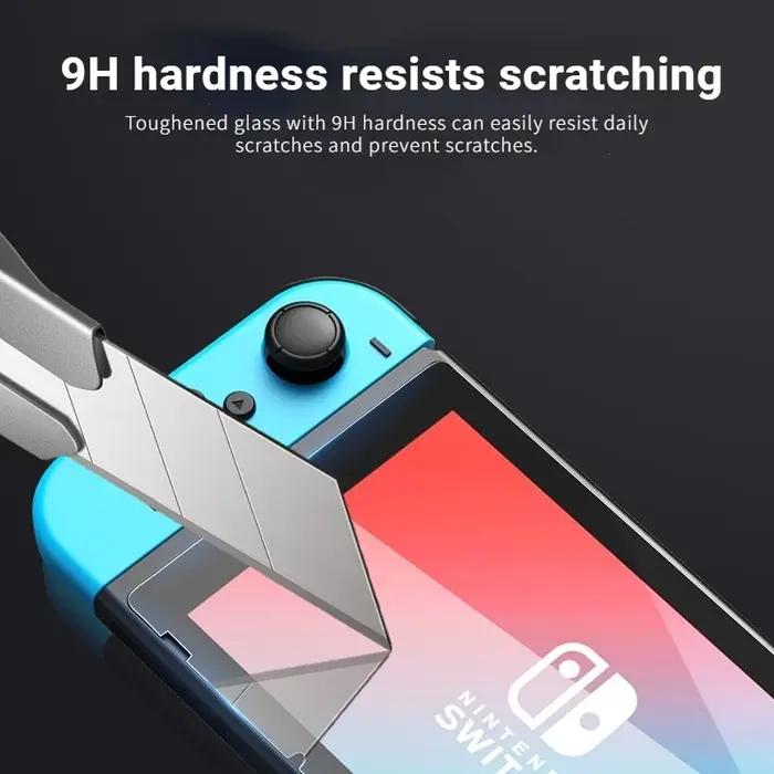 Nouveau protecteur d'écran en verre trempé HD Compatible-Nintendo Switch OLED Film de protection dur
