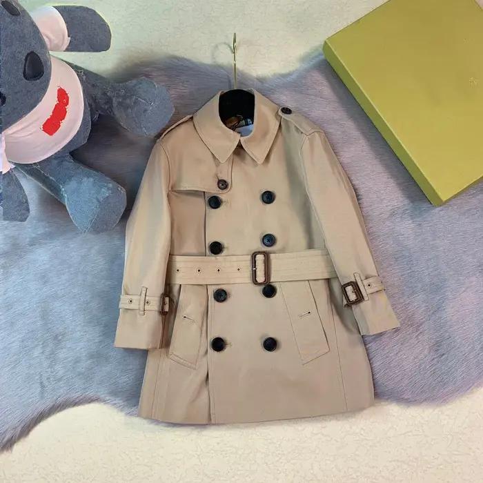 Coupe-vent britannique à double boutonnage pour enfants veste de mode pour garçons vêtements d'automne tout neuf collège 2024