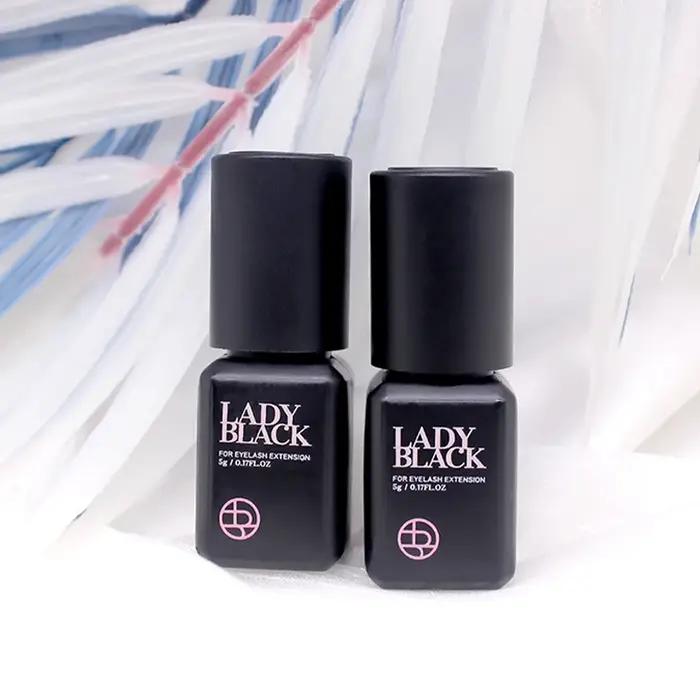 Colle noire originale pour Extension de cils, 10 bouteilles, avec sac Original, faible Irritation, 5
