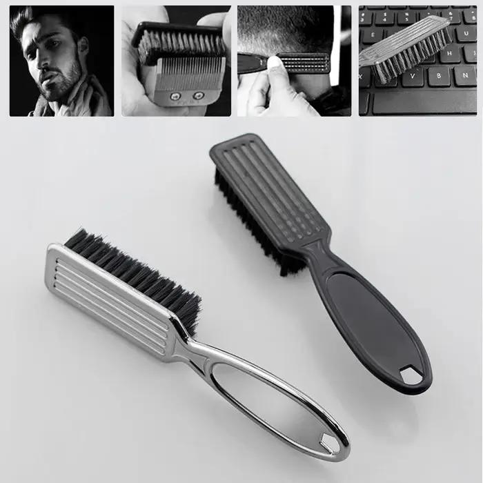 Six couleurs petite barbe style brosse Logo professionnel rasage barbe brosse barbier Vintage huile