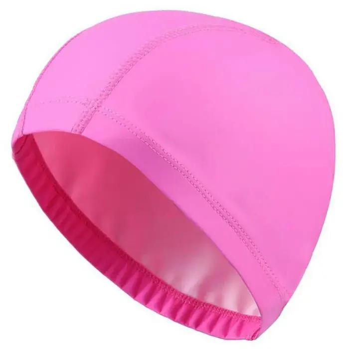 Bonnet de bain en tissu PU pour hommes et femmes, imperméable, pour piscine, Sport aquatique, protec