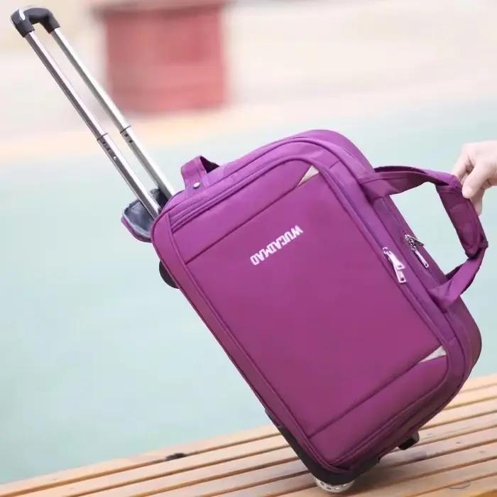 Nouvelles femmes valise à roulettes mode sac à bagages étanche chariot bagages sac de voyage hommes
