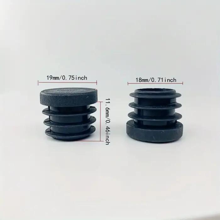 Bouchons de trou en plastique ronds, inserts pour tubes métalliques, bouchons de quincaillerie, clôt