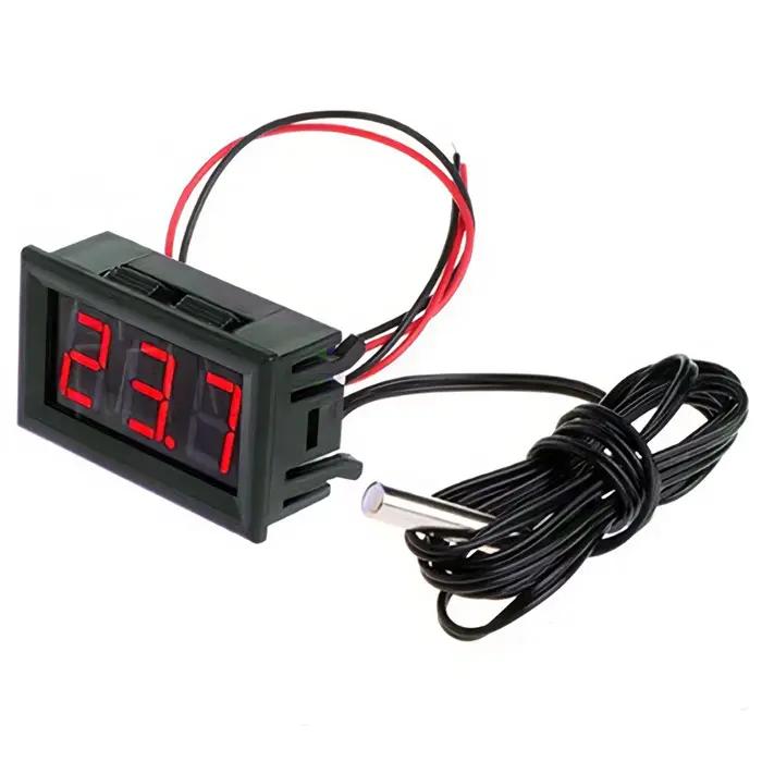 Therye.com-Panneau de surveillance de la température de voiture numérique LED, moniteur de compteur,