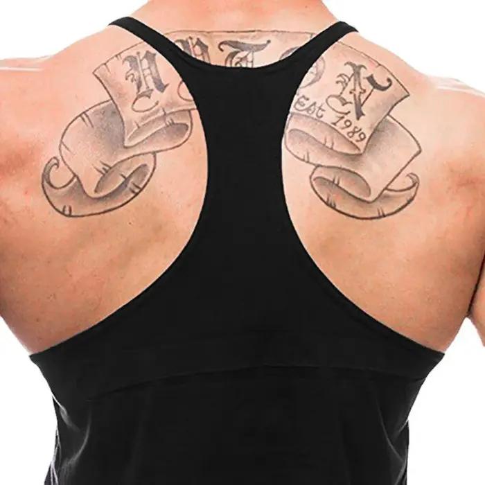 Débardeur musculaire d'été en coton respirant sans manches, T-shirt dos en Y pour hommes, gilets mus