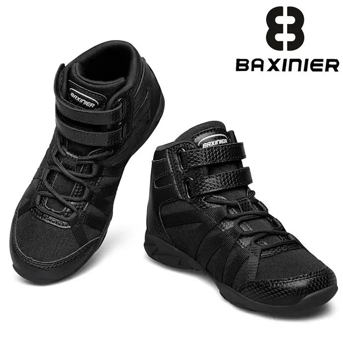 BAXINIER Chaussures de cheerleading montantes noires pour filles, légères, respirantes, pour la comp