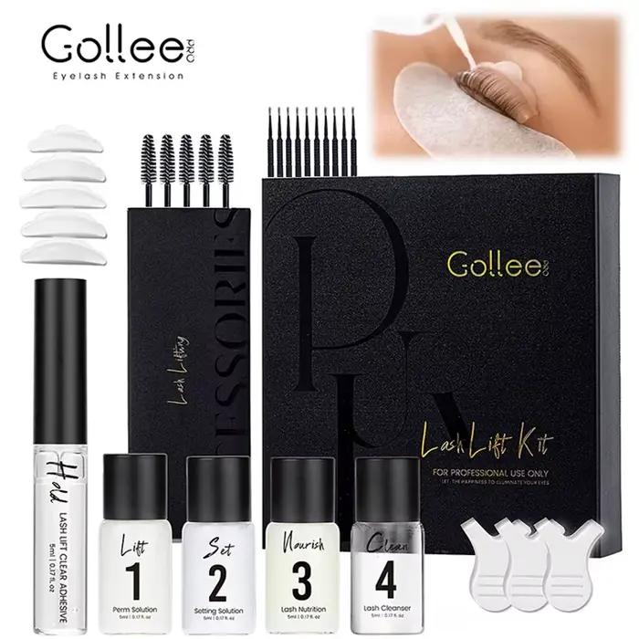 Kit de rehaussement de cils semi-permanent Gollee 4-6 semaines, teinture pour cils et sourcils, lami