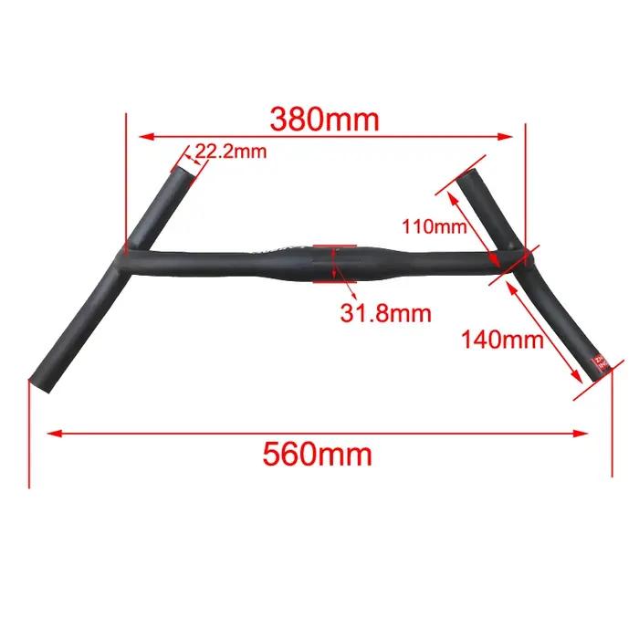 ZNIINO nouveau carbone gravier H guidon grande barre évasée Cycle Cross route vtt vélo guidon en Fib