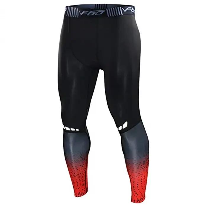Pantalons de Compression pour hommes séchage rapide vêtements de Sport collants de course hommes Leg