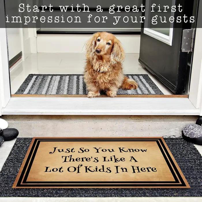 Juste tellement vous savez, il y a beaucoup d'enfants ici, tapis de porte, paillasson drôle pour entrée, tapis de sol extérieur, tapis d'intérieur, tapis de cuisine