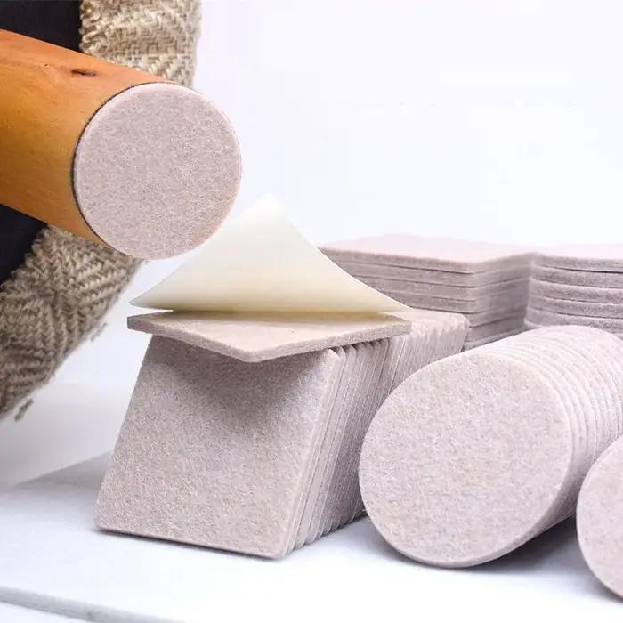 Coussinets de pieds de chaise en feutre épais de 5mm, auto-adhésifs pour meubles muets, joint Anti-c