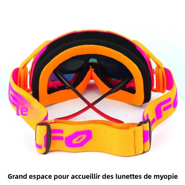 Lunettes de Motocross Photochromiques Tout-Terrain UV400 Anti-Poussière Lunettes de Course Lumière Adaptative Occasions Spéciales