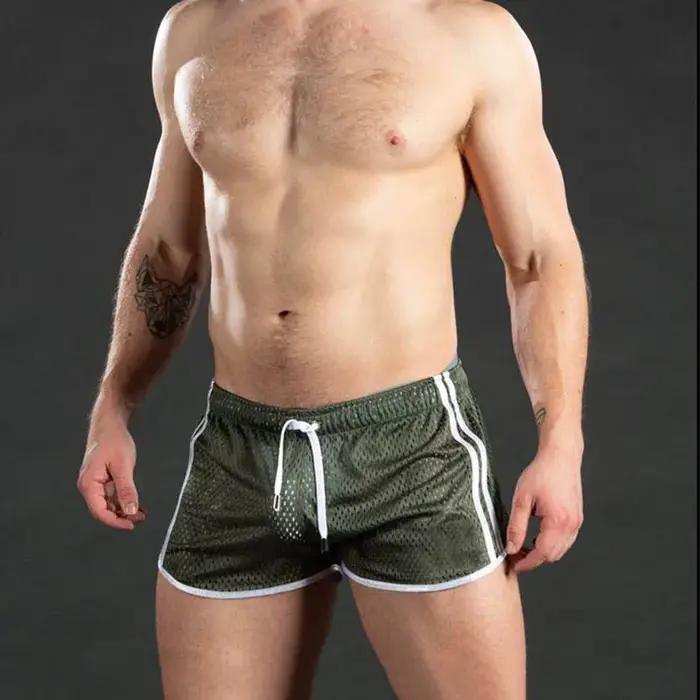 GITF nouveau Gym hommes Sport Shorts de course à séchage rapide grille entraînement pantalons courts