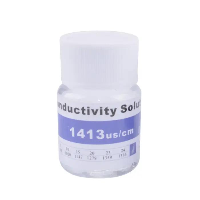 Solution d'étalonnage pour testeurs EC TDS, réutilisable, 25ml, aster us/cm, 1413us/cm, 12.88 ms/cm,