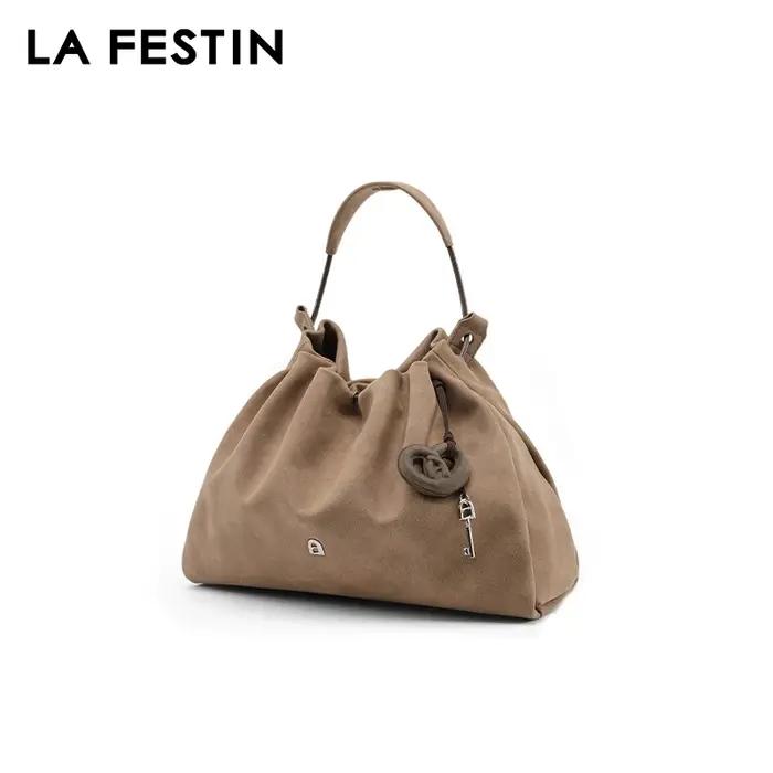 LA FESTIN-Sac à Main en Cuir pour Femme, Marque Originale, Bandoulière, Grande Capacité, Nouvelle Mo