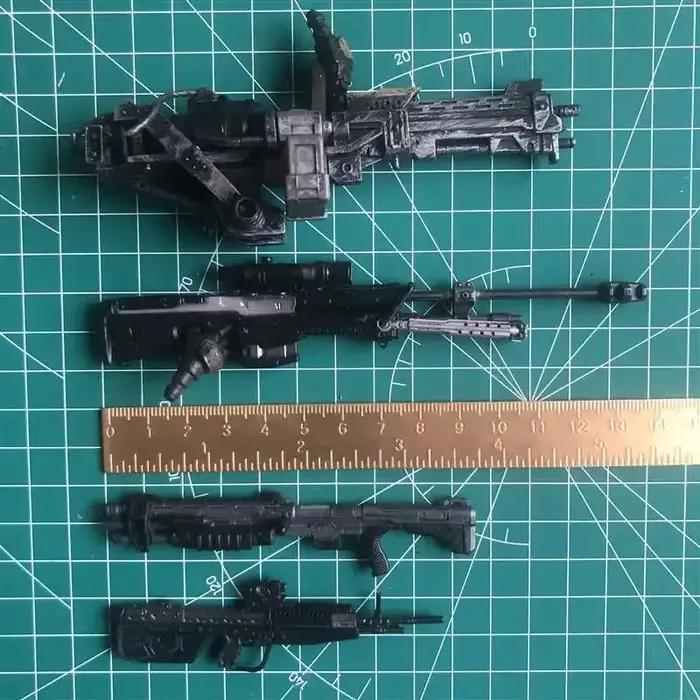 Weapon Equipment Supplementary Machine Gun Accessories for 6 -12 Inch Action Figure