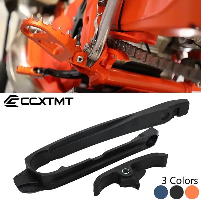 Curseur de chaîne de guidage de bras oscillant de moto