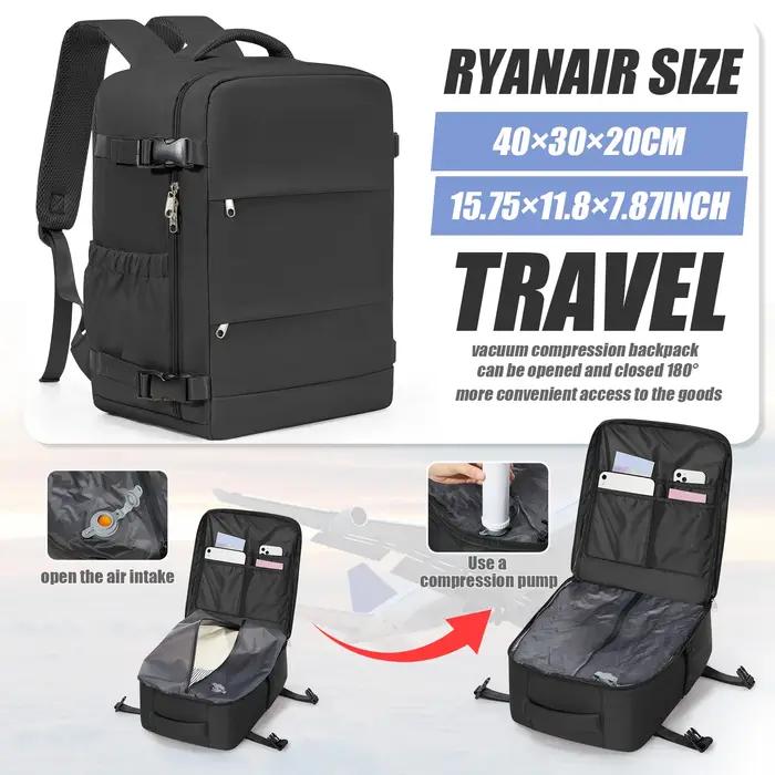 Sac à dos sous vide Ryanair 40x30x20, sac à dos de voyage pour courtes distances, sac de cabine WizA