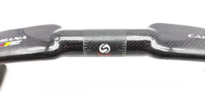 Guidon vélo route carbone SAMANA WCS 31.8x420/440mm ultraléger pour course et vent cassé