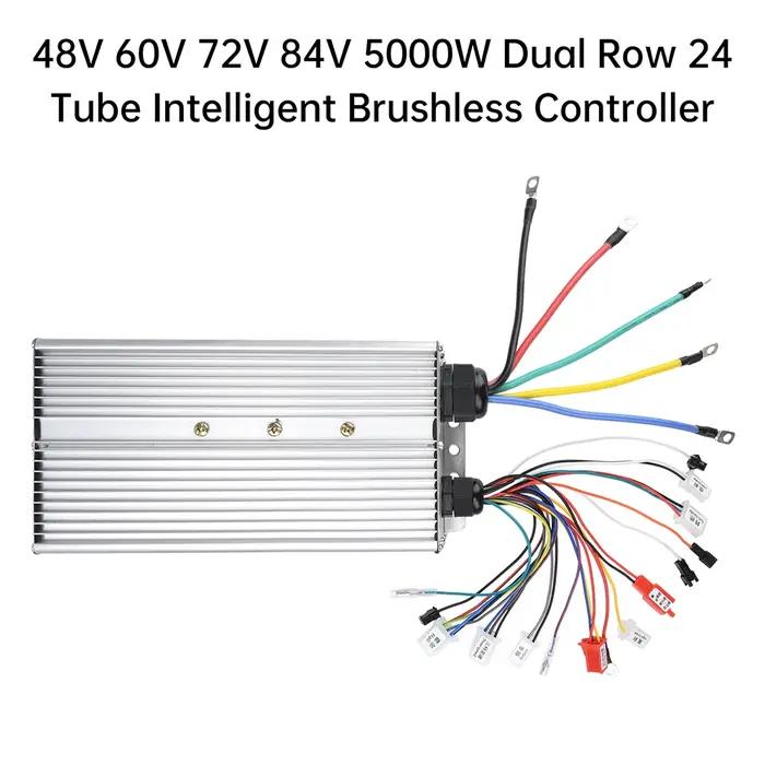 Contrôleur de moteur à courant continu sans balais intelligent pour vélo électrique 5000W 48V 60V 72V 84V double tube MOS accessoires pour scooter électrique conducteur de vélo électrique occassions spéciales