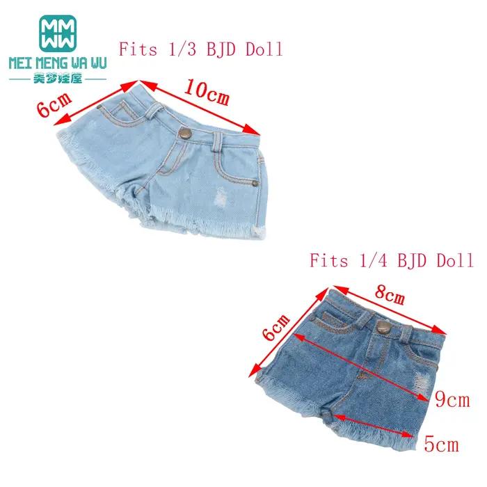 Vêtements de poupée à rotule pour filles, jupes en jean, vestes à la mode, accessoires de jouet, cad