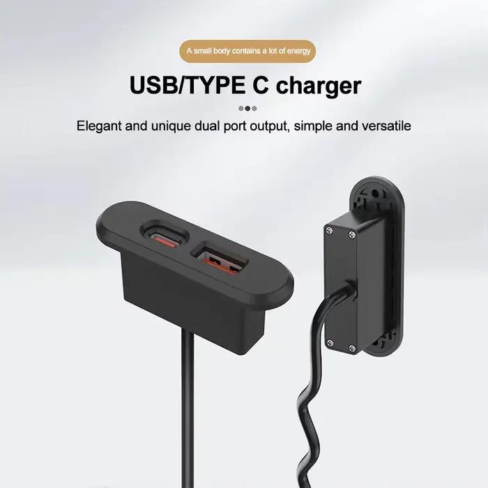 Prises encastrées sur Table 1 USB-A et 1 type-c prise de courant cachée de bureau intégrée avec rall