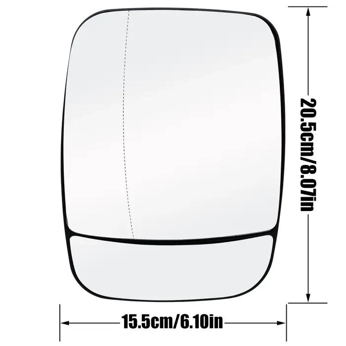 Rétroviseur latéral droit en verre métropolitain, angle mort, Opel, SachVivaro, Renault Trafic 2014,