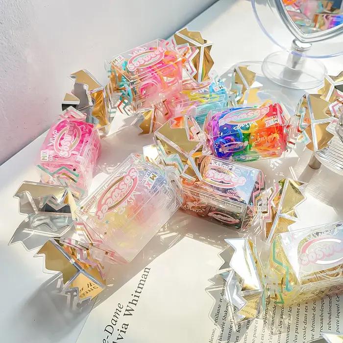 Bandes de cheveux élastiques colorées pour femmes accessoires de cravate jolies bandes de cheveux élastiques bonbons mignons occassions spéciales style unique coiffures sophistiquées transformations capillaires