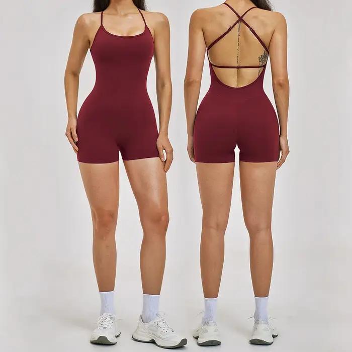 Combinaisons de yoga pour femmes, vêtements de sport, magnifique combinaison de yoga une pièce avec