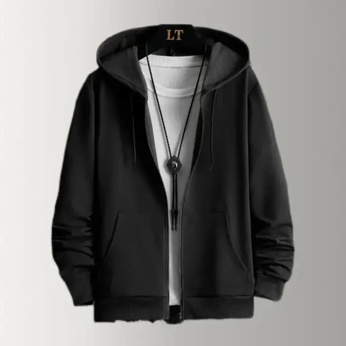 Sweat à capuche coupe-vent d'hiver 2025, sweat-shirt doublé Sherpa pour hommes, vêtements d'extérieu