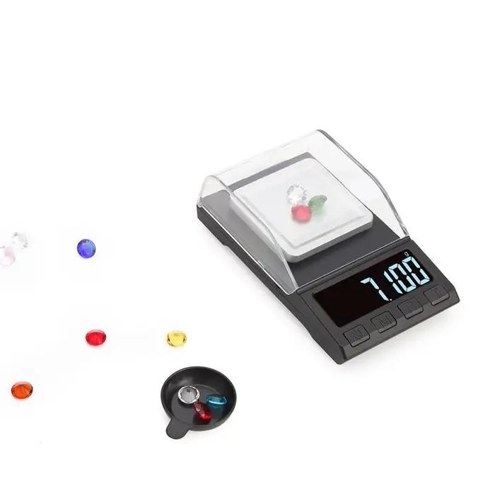 100g/50g/20g/10g 0.001g Balance numérique de précision Portable Mini bijoux or laboratoire poids mil