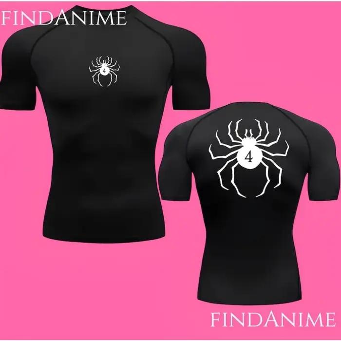T-shirts de compression Spider, T-shirt de compression Anime Phantom Troupe Hunter x Hunter, T-shirt