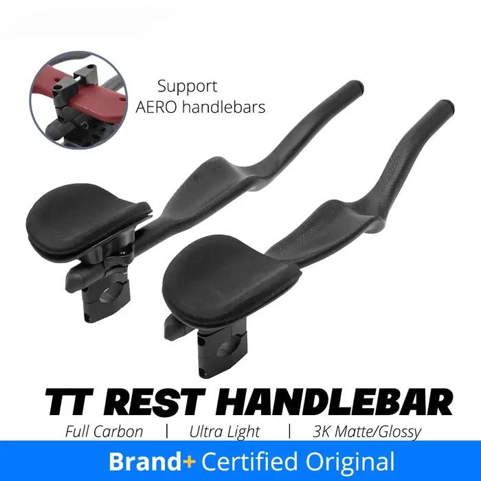 Vélo de route DEDA pour triathlon et contre-la-montre, guidon de repos TT 3K entièrement en carbone mat/brillant 35 ° Pour guidon d'extension Aero