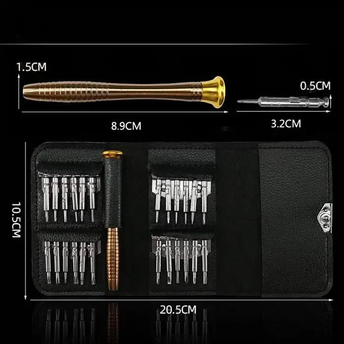 Mini tournevis de précision 25 en 1, jeu magnétique, tournevis Torx électronique, Kit d'outils de ré