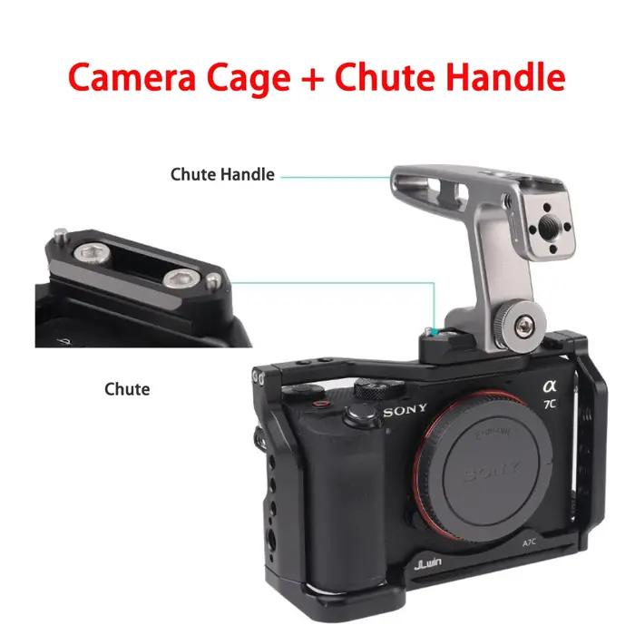 JLwin kit de Cage de caméra extension de protection du corps cage complète adapté pour Sony A7C Cage