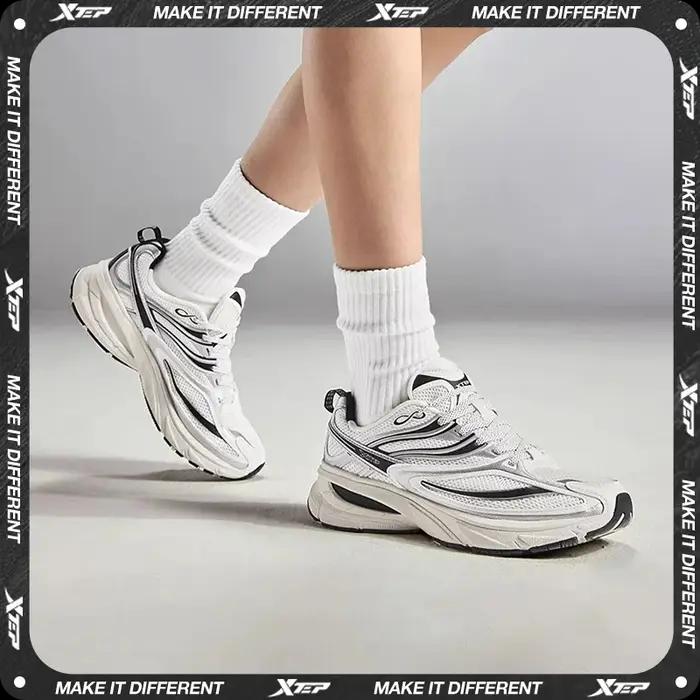 Xtep Little Basque 2 chaussures décontractées pour hommes 2025 été Vintage respirant confortable ant