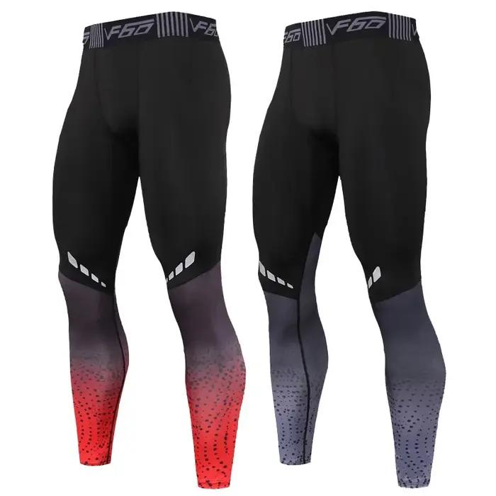 Pantalons de Compression pour hommes séchage rapide vêtements de Sport collants de course hommes Leg