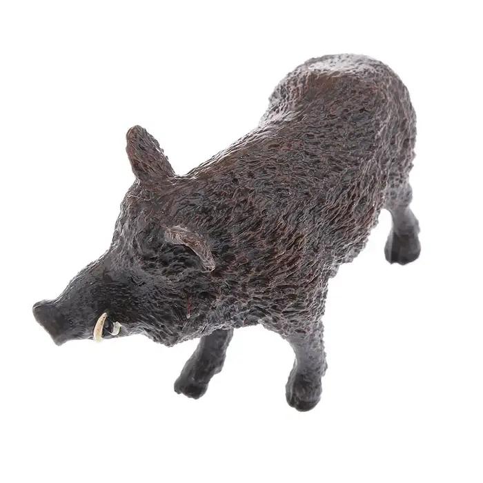 Figurine en PVC de sanglier de la vie sauvage, figurines de jouets, décoration de la maison, 2.8 pou