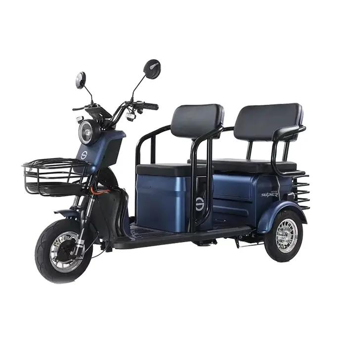 Tricycle Électrique à Grande Vitesse Tricycle Motorisé à 3 Roues Vélo à 3 Roues Scooter Électrique Tricycle Électrique pour Passagers Occasions Spéciales Conduite Écologique et Amusante