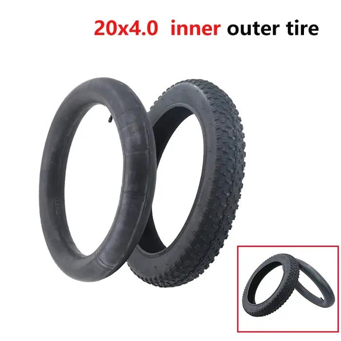 Pneu tout-terrain 20 pouces 20x4.0 pneu de vélo de plage VTT roue avant arrière antidérapante polyvalent robuste pour terrain varié