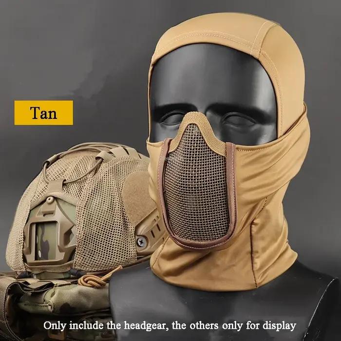 Cagoule tactique en maille, masque Airsoft Paintball, Protection complète du visage, capuche de Styl