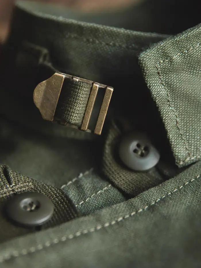 Veste de moto suédoise, veste courte décontractée pour homme, style militaire rétro vert, 100% coton
