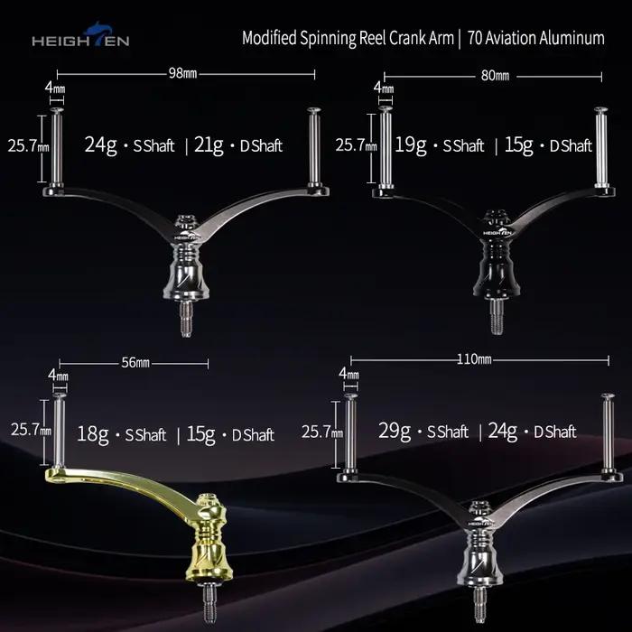 Poignée de moulinet spinning HEIGHTEN 80 mm pour accessoires