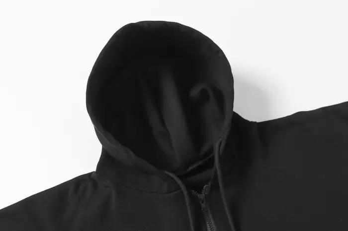Cardigan noir cartouches Kanye SZNX CREW sweat à capuche avec fermeture éclair hommes femmes meilleu